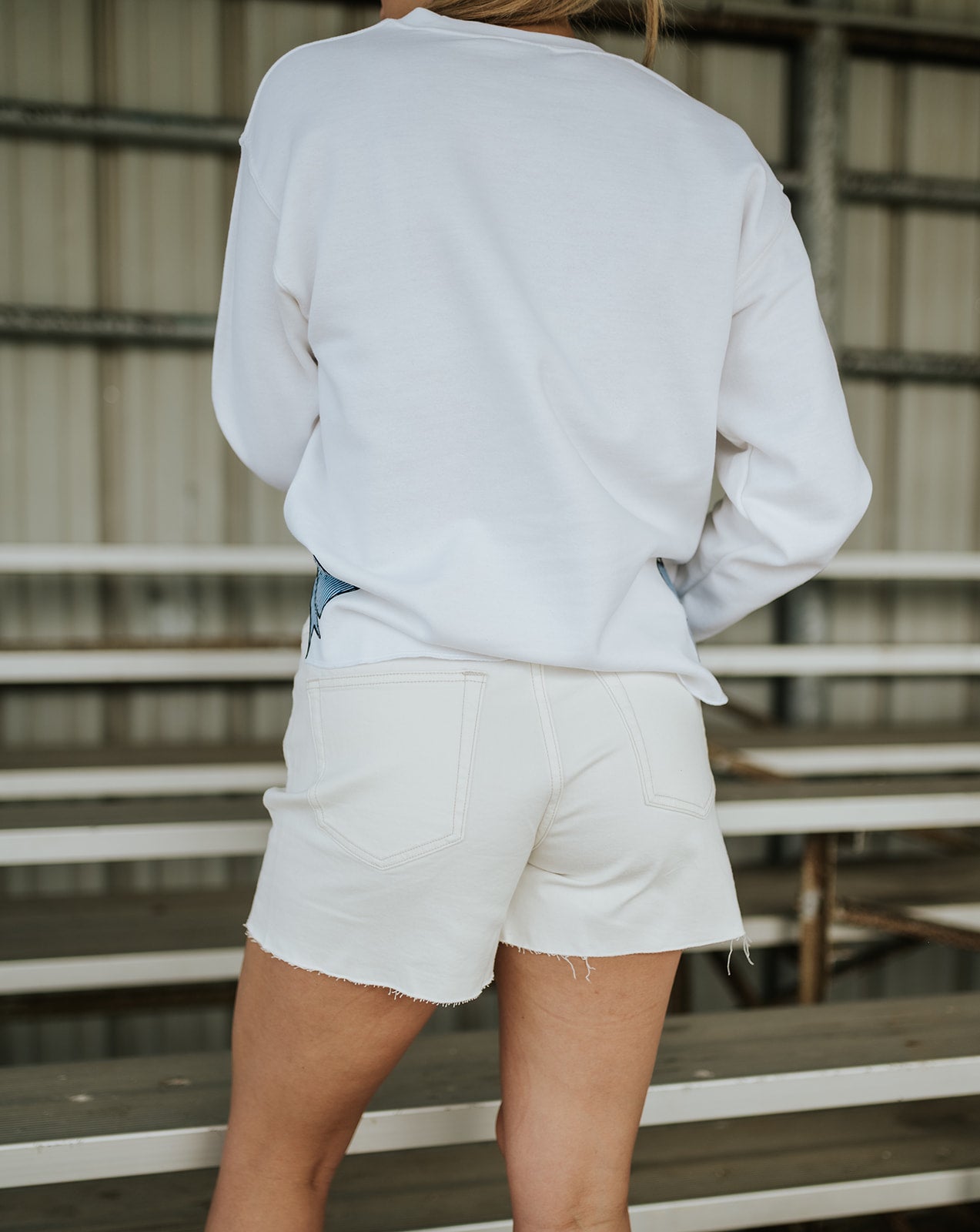 White Beavers Side-Bow Sweatshirt