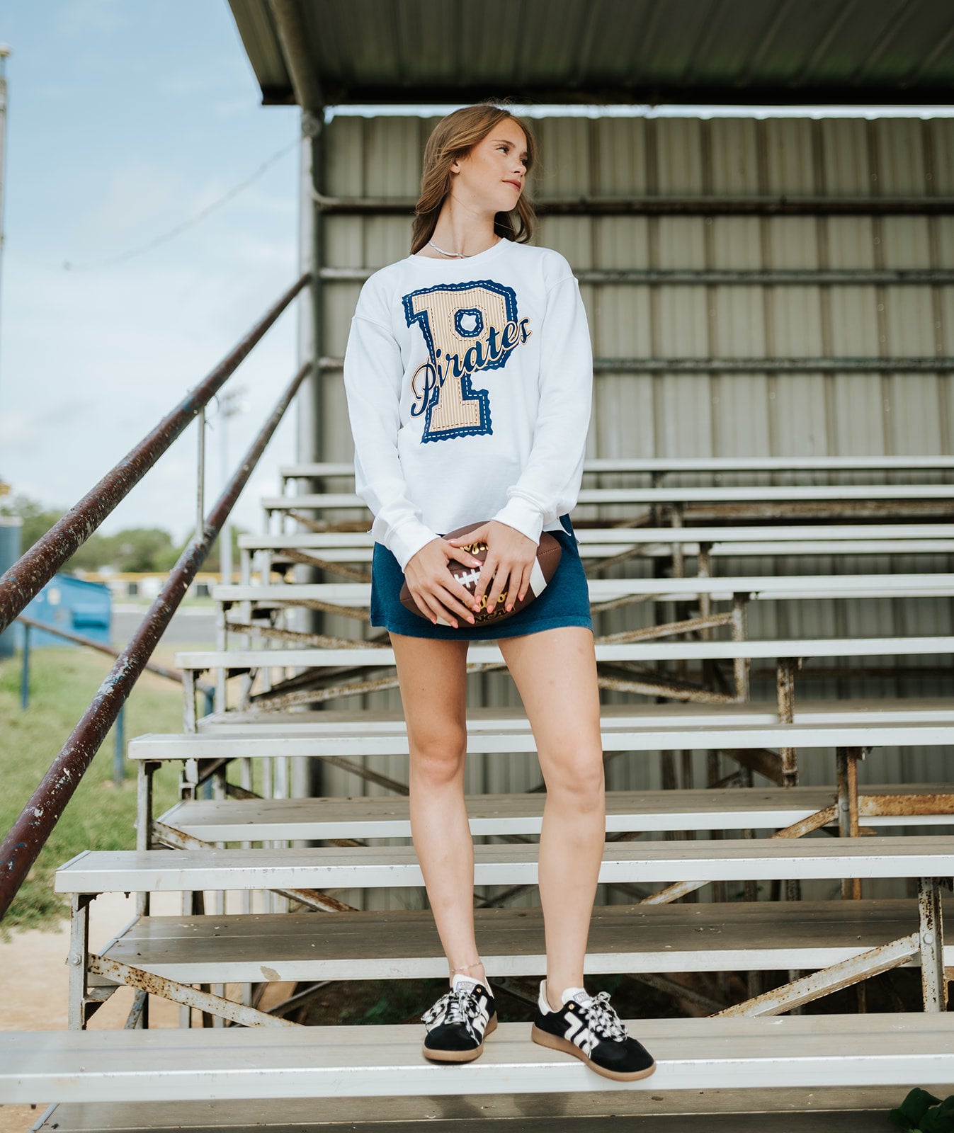 White Pirates Side-Bow Sweatshirt