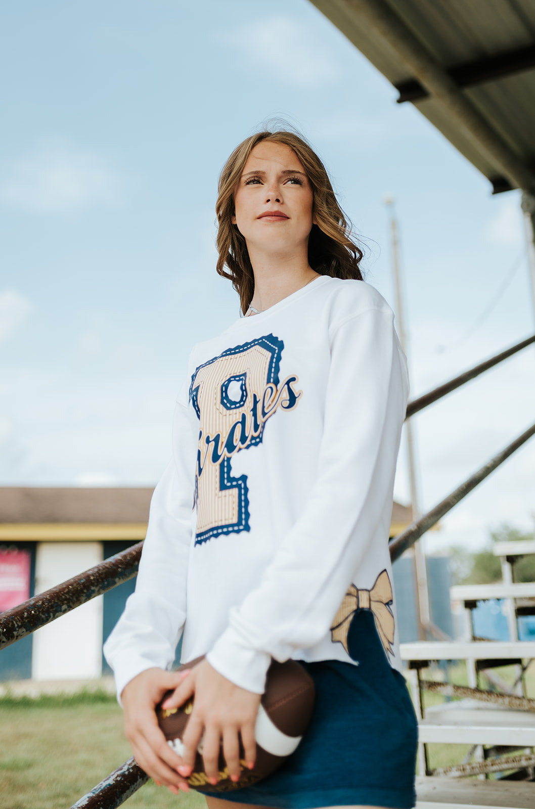 White Pirates Side-Bow Sweatshirt