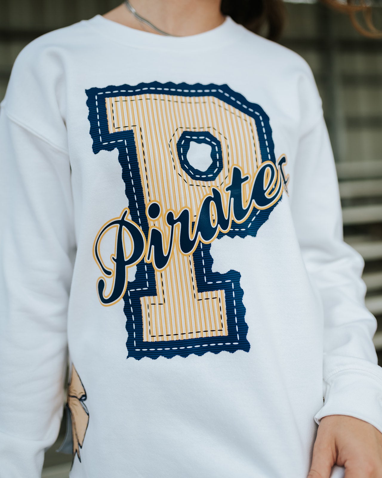 White Pirates Side-Bow Sweatshirt