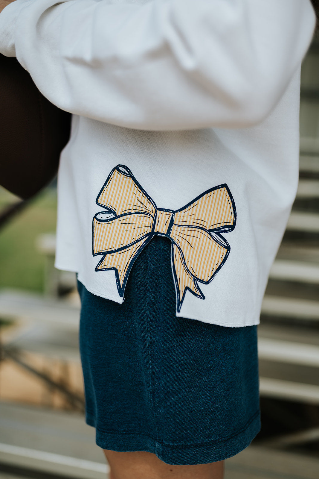 White Pirates Side-Bow Sweatshirt