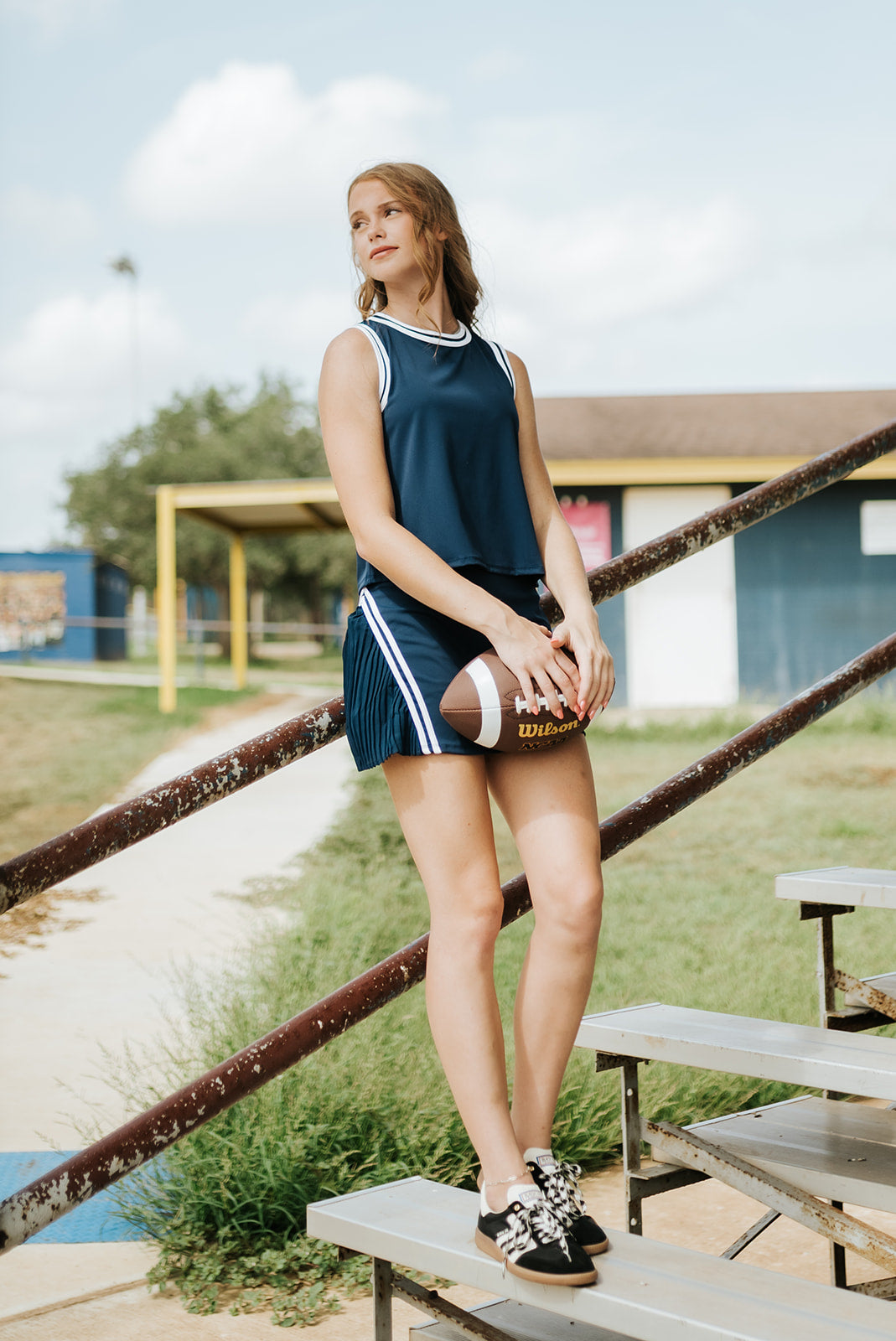 Navy Athletic Mini Skort CS3920