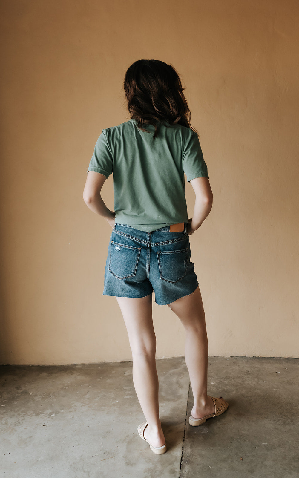 Rejoice In The Lord Always Vintage Floral Tee Light Green