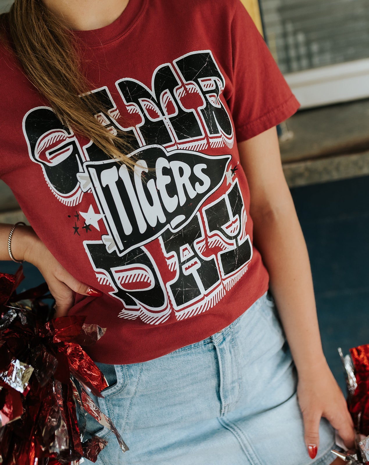 Tigers Western Game Day Pennant Tee