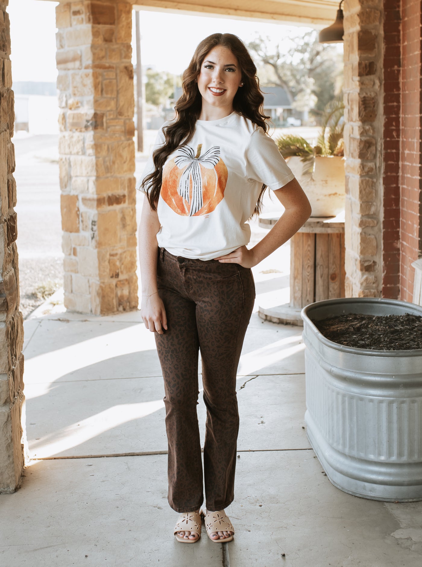 Pumpkin Bow Tee
