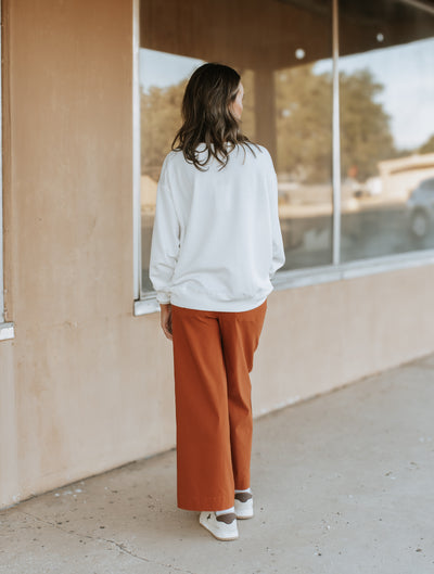 Jake Wide Leg Pant Rust 82190016RU