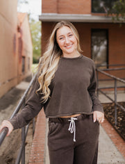 Circuit Dark Chocolate Crew Neck Sweatshirt ZT263247