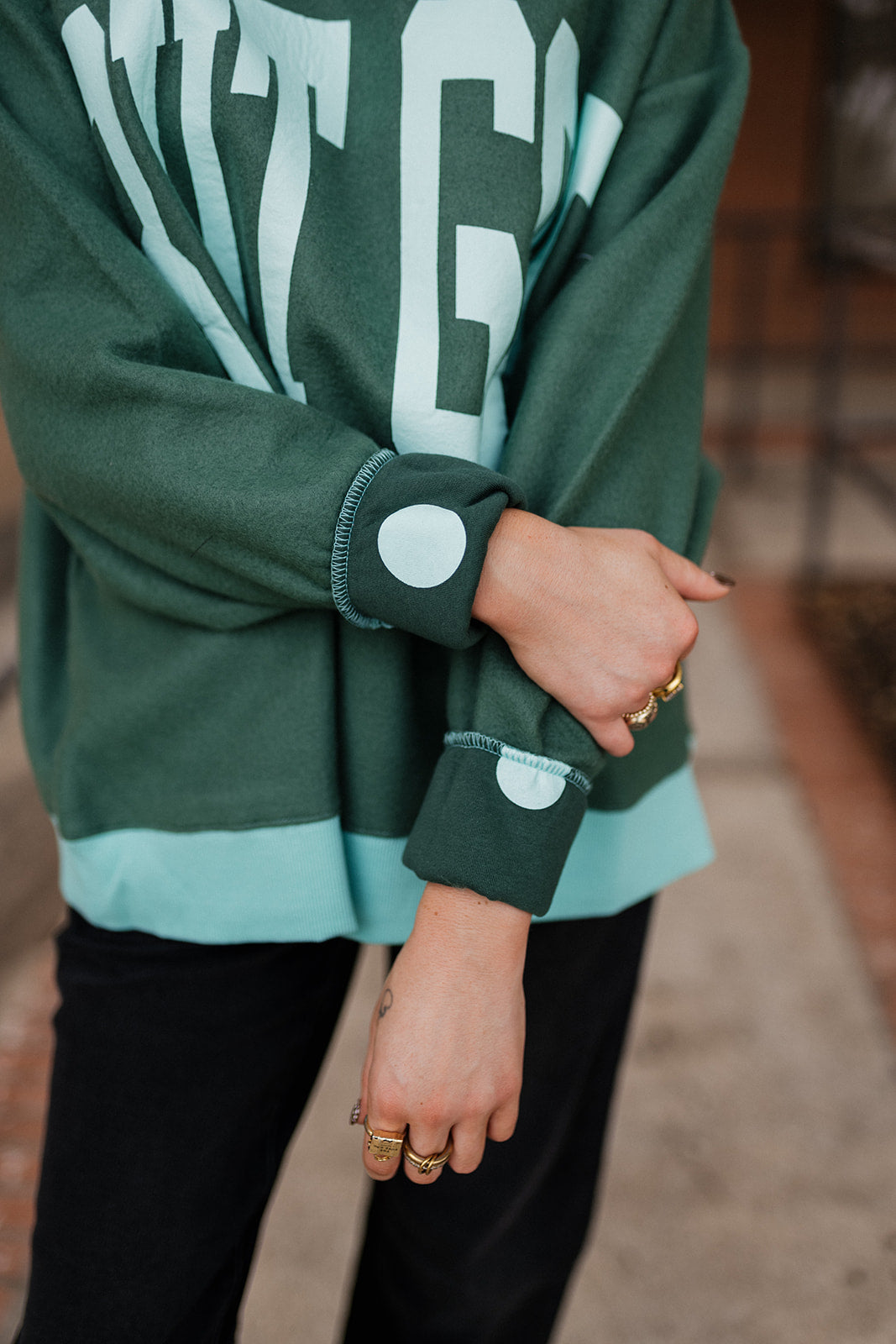 But God Two-Sided Mock Neck Sweatshirt