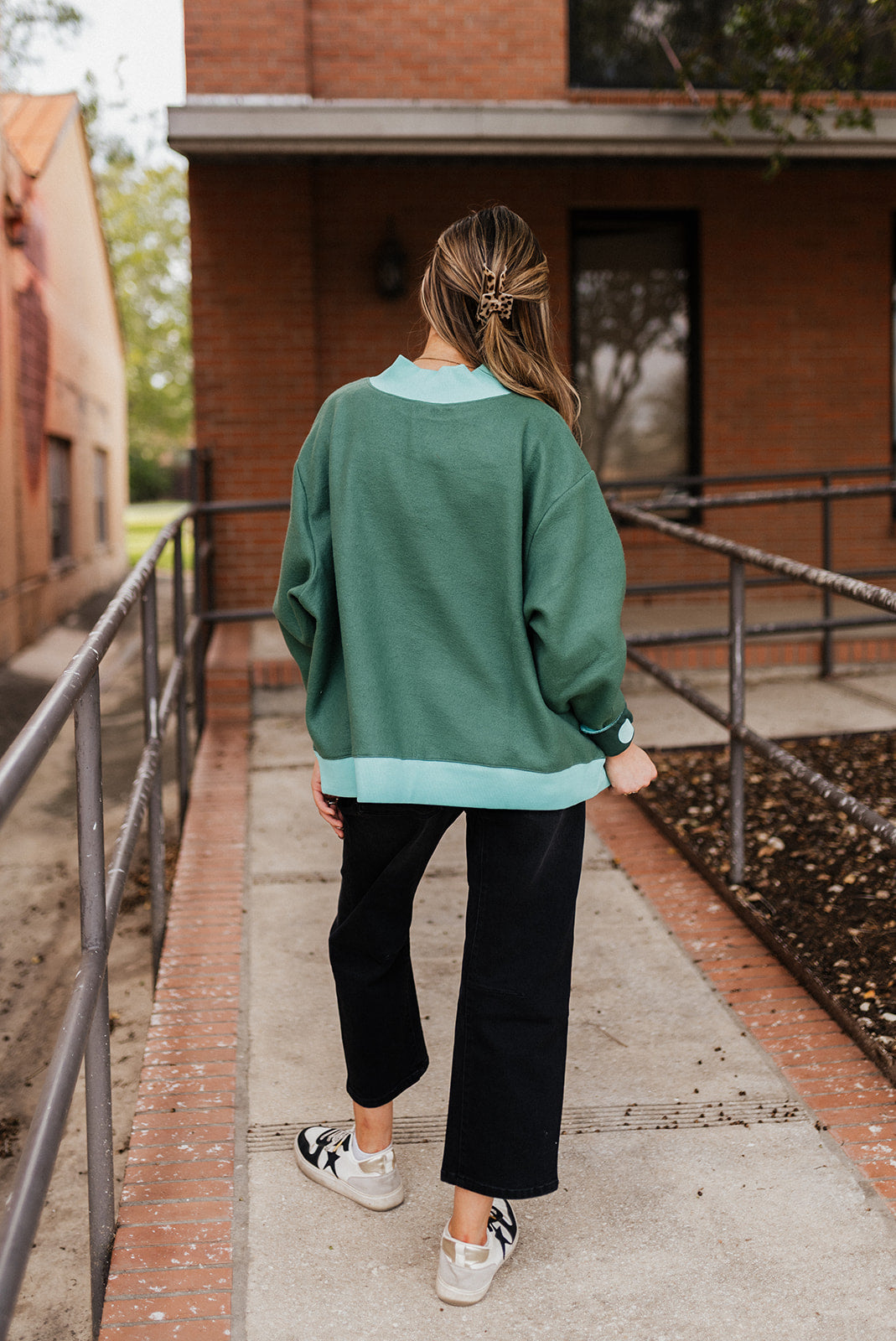 But God Two-Sided Mock Neck Sweatshirt