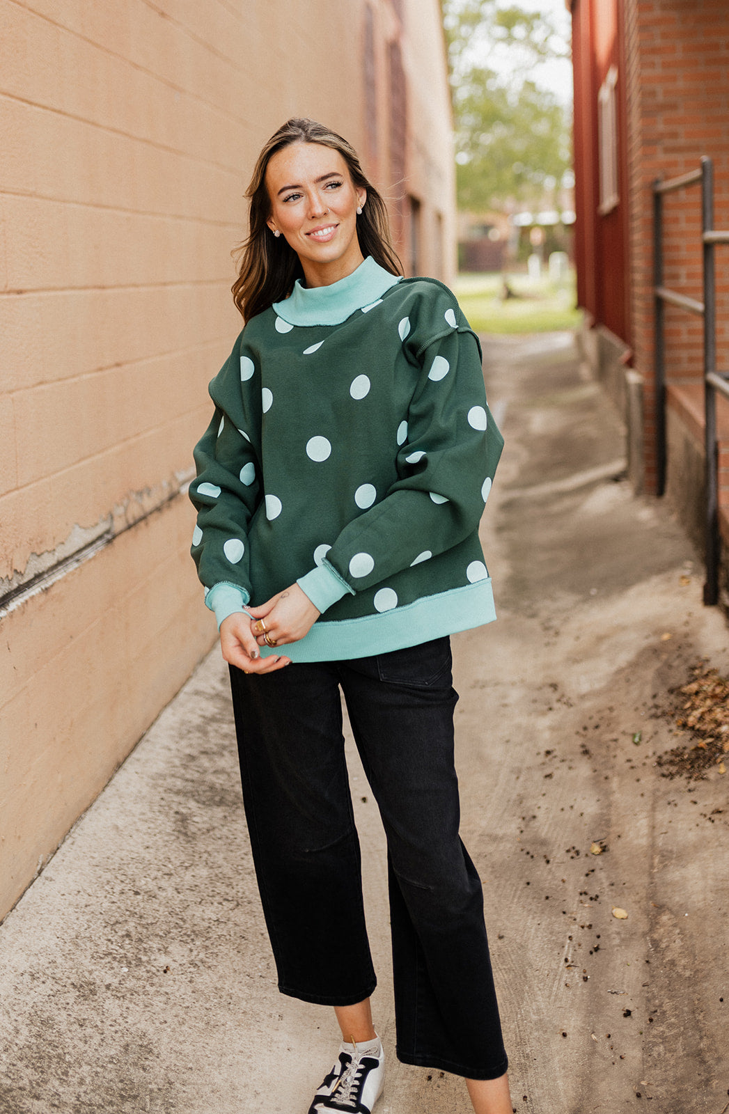 But God Two-Sided Mock Neck Sweatshirt