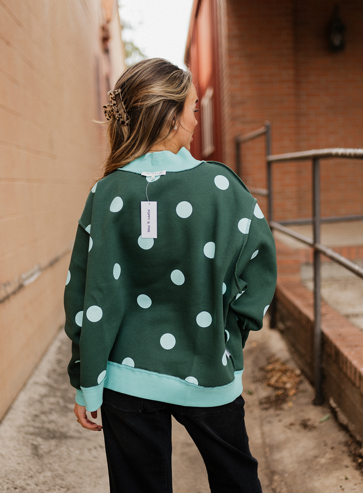 But God Two-Sided Mock Neck Sweatshirt