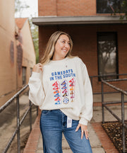 White SEC Megaphone Mockneck