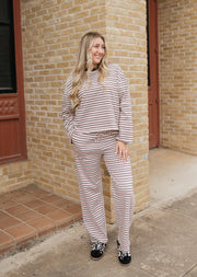 Rose/Brown Striped Pants BRP2552-19