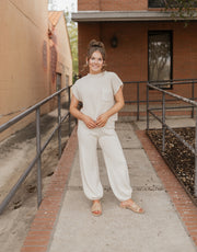 Pleated Knit Jogger Pants SW2418