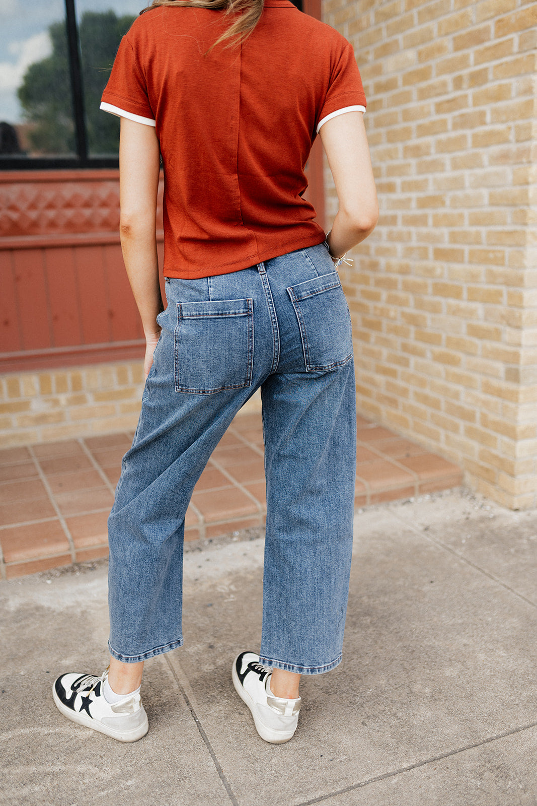The Off Duty Bowed Ankle Breakpoint Jeans DP263158