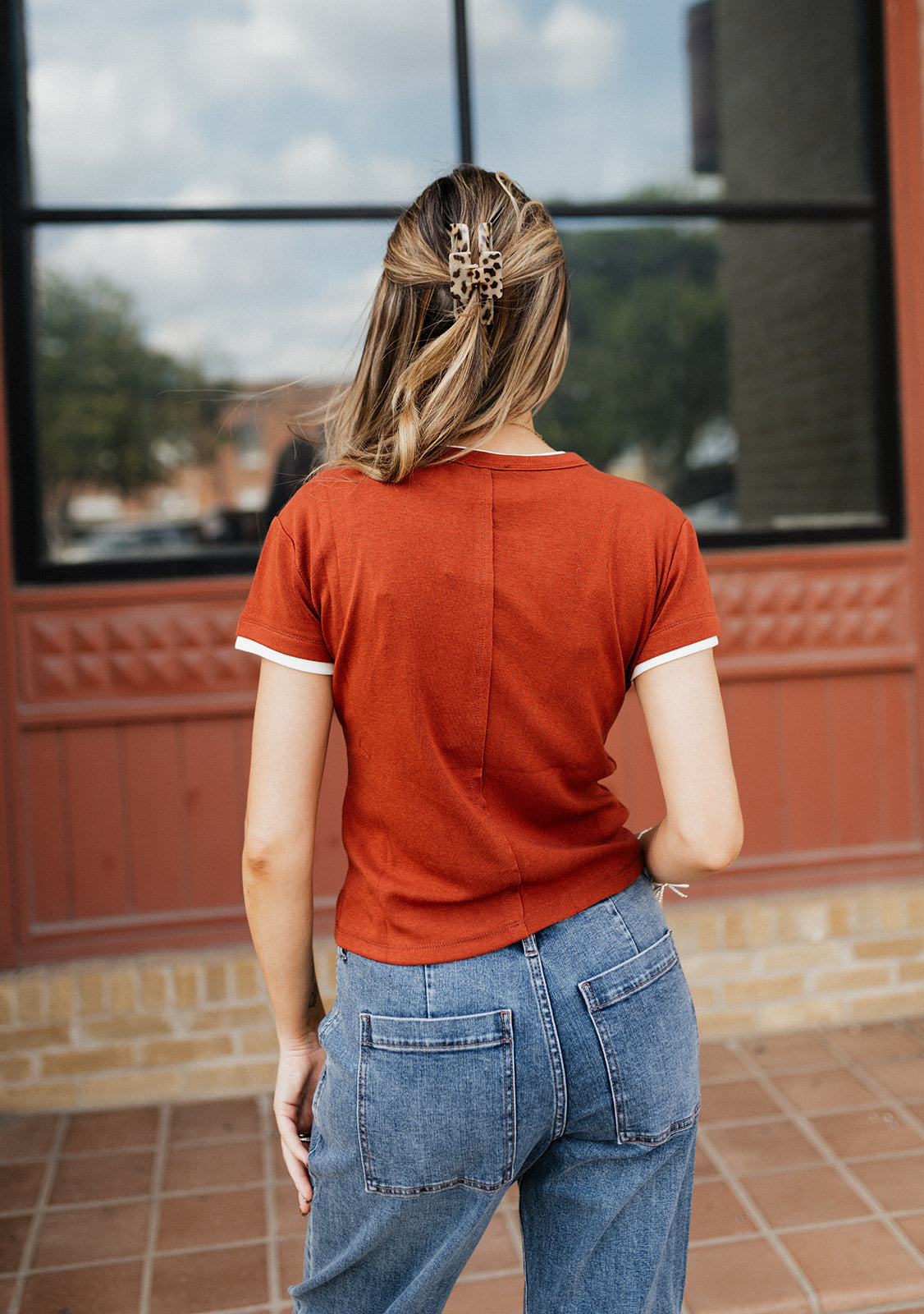 The Off Duty Bowed Ankle Breakpoint Jeans DP263158