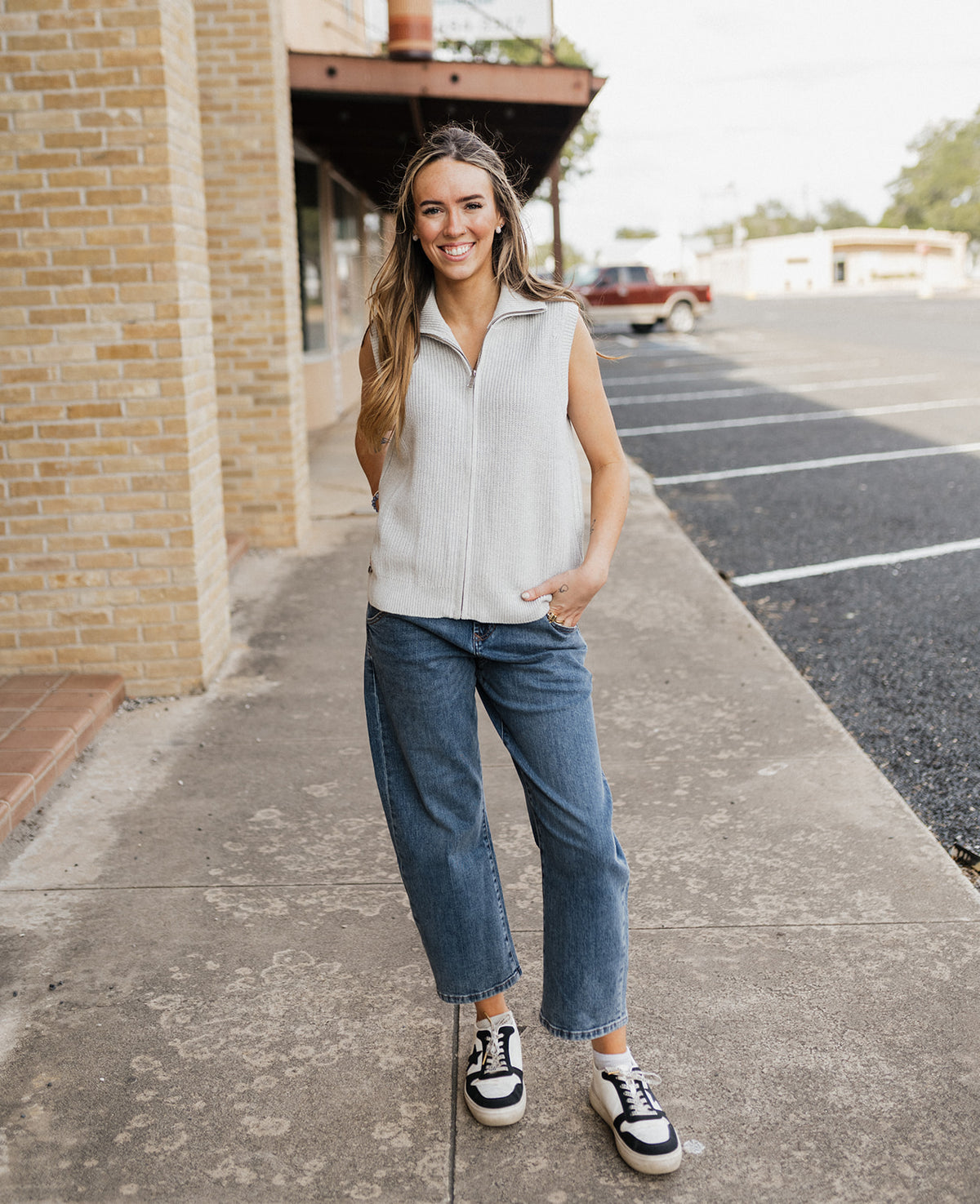 The Off Duty Bowed Ankle Breakpoint Jeans DP263158