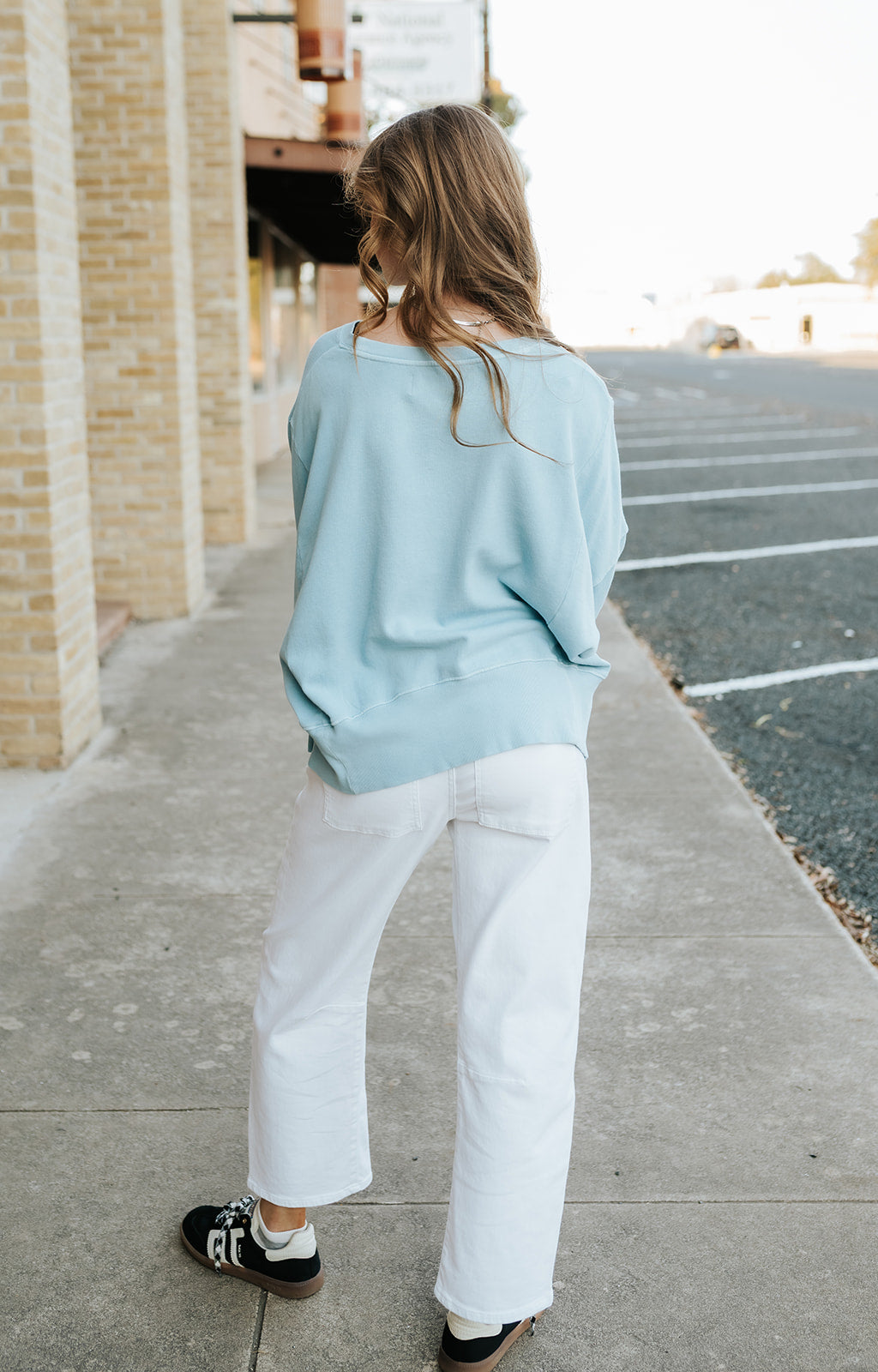 Pigment Milky Blue Trenton Sweater