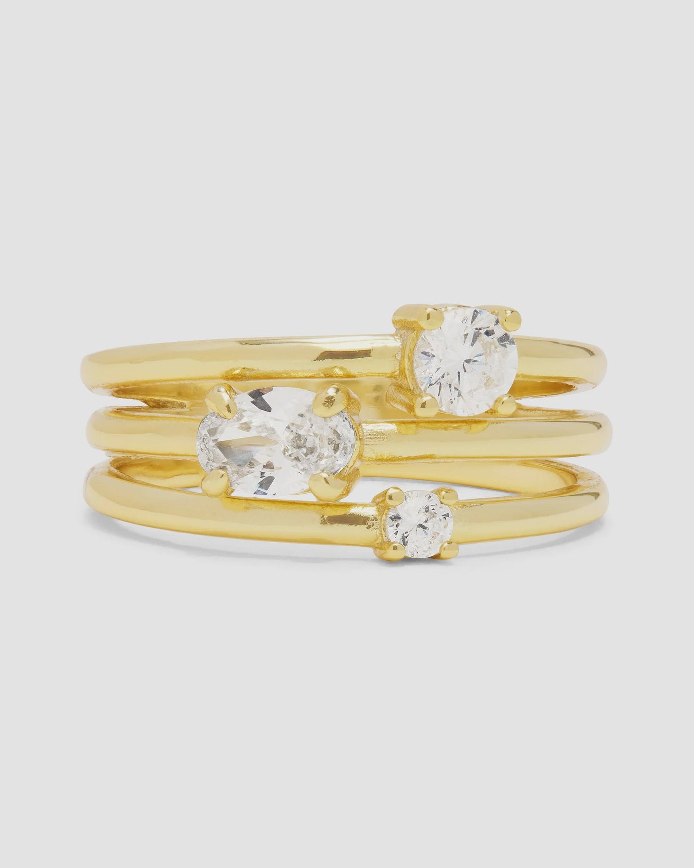 Nina Stacked Ring Gold