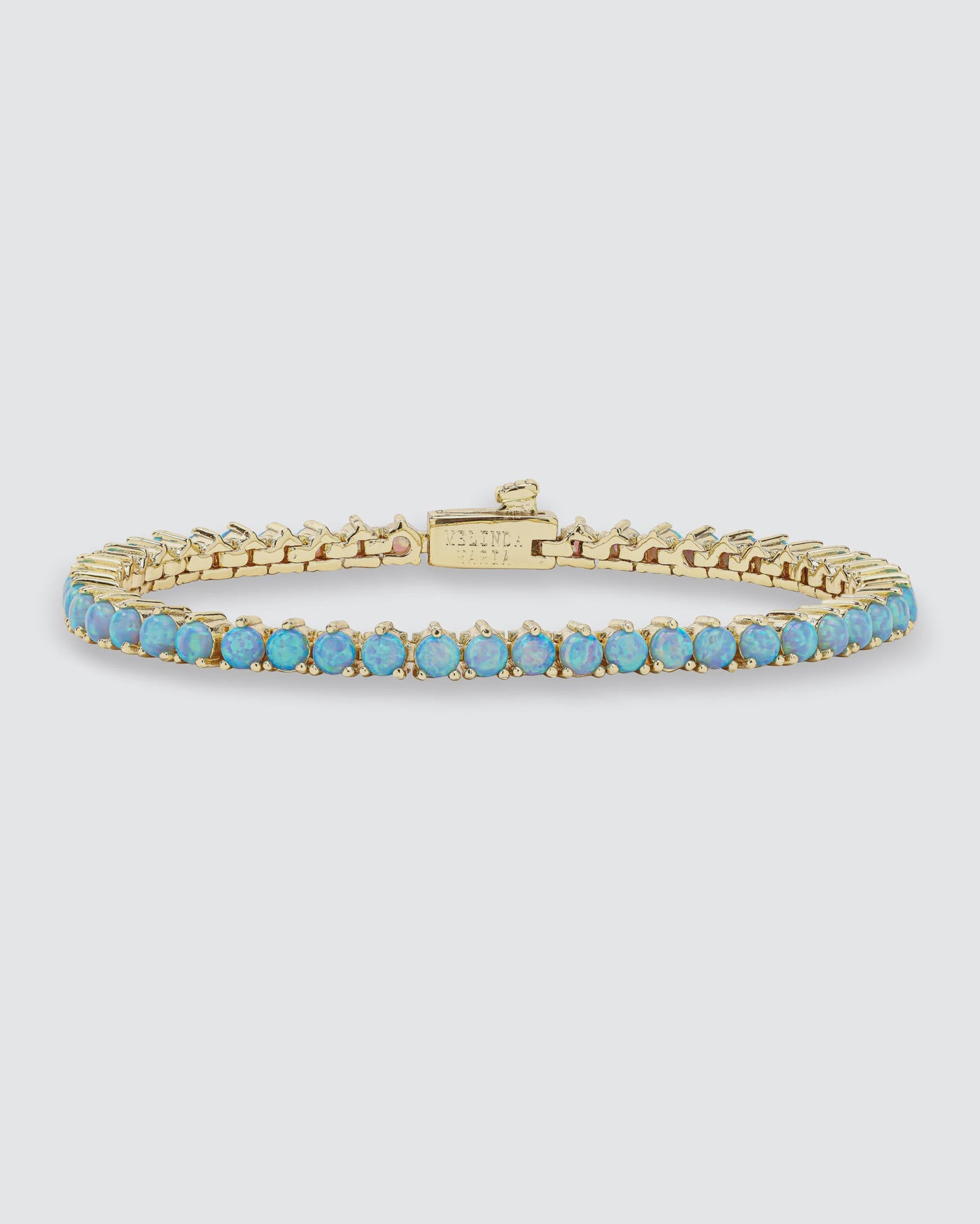 Not Your Basic Blue Gold/Opal Bracelet
