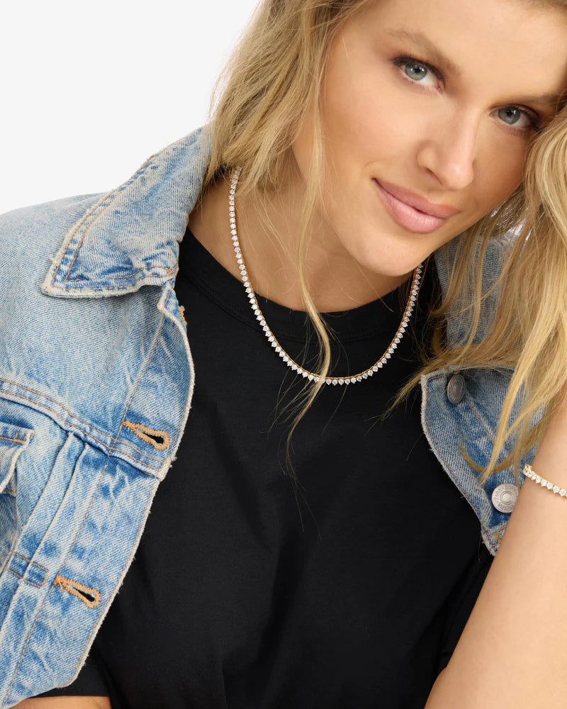 Not Your Basic Tennis Necklace 16'
