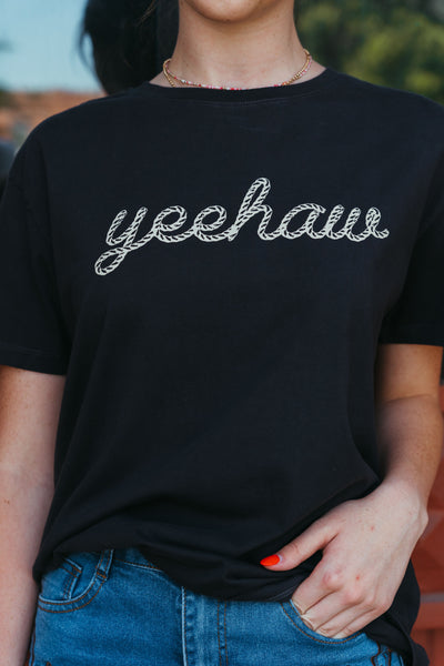 Charcoal Yeehaw Tee WL25-10048