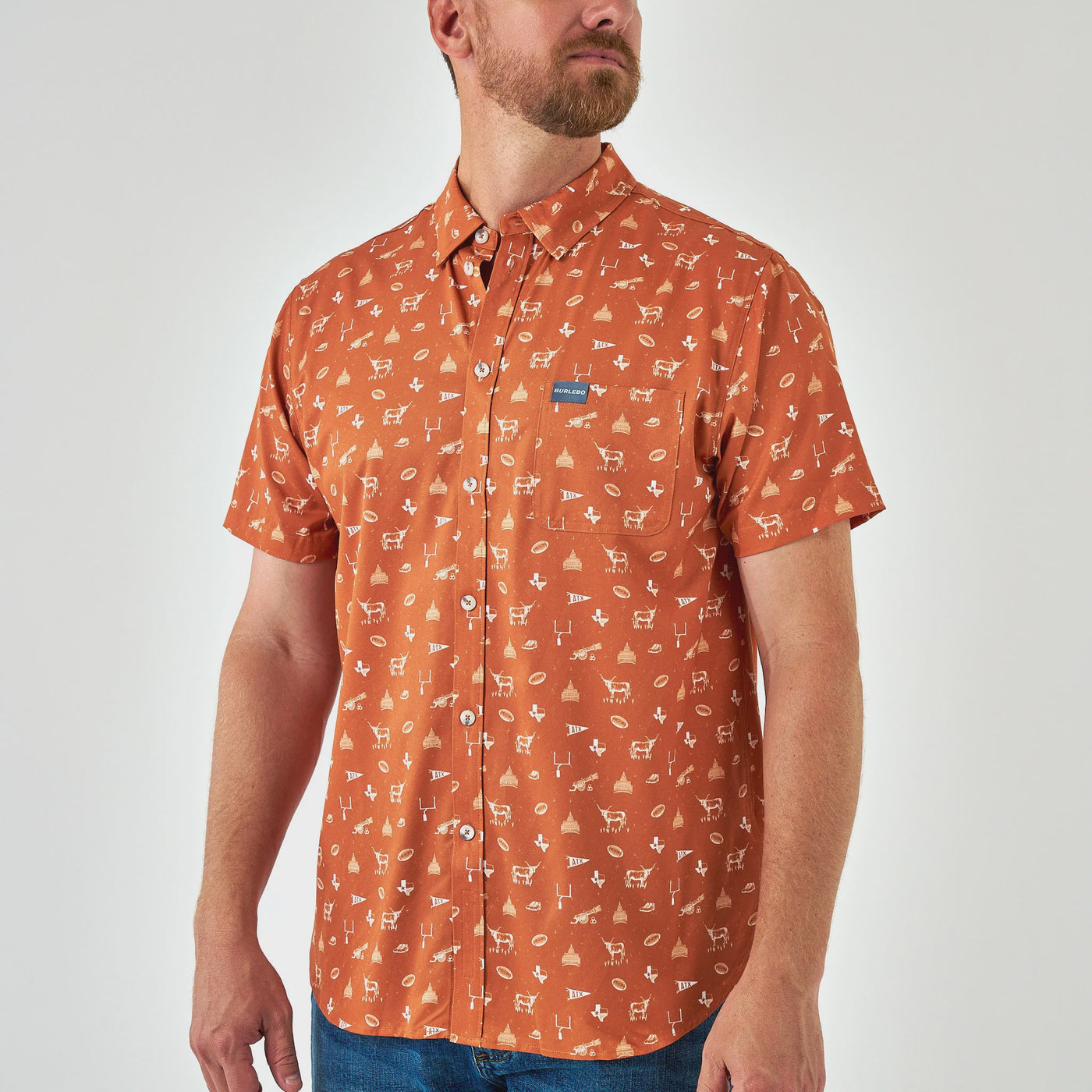 Burlebo Gameday in Austin Performance Button Up