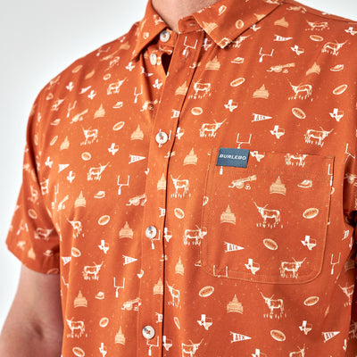 Burlebo Gameday in Austin Performance Button Up