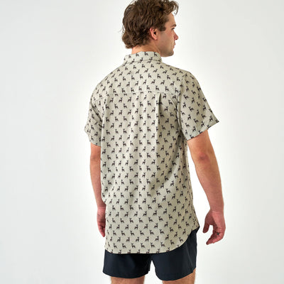 Burlebo Whitetail Green Performance Button Up