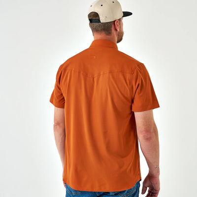 Burlebo Orange Performance Western Shirt
