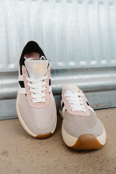 Gola Classics Women's Raven Sneakers - Wheat/Black/Feather Grey