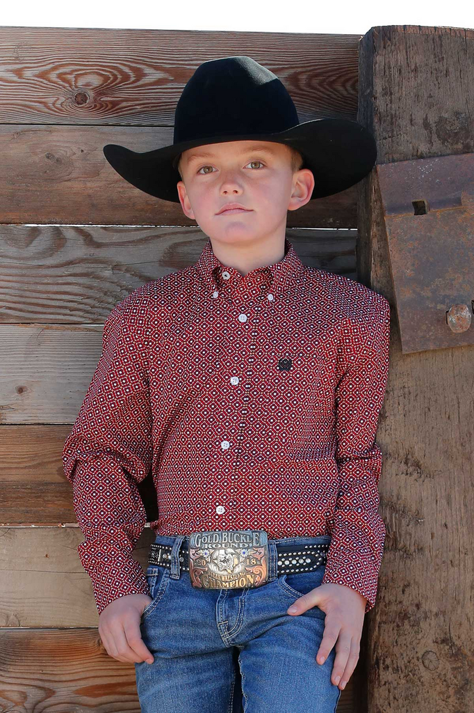 Cinch Boys Long Sleeve Print Red MTW7060361 – Southern Soule Cinch Boys Long Sleeve Print Red MTW7060361 – Southern Soule