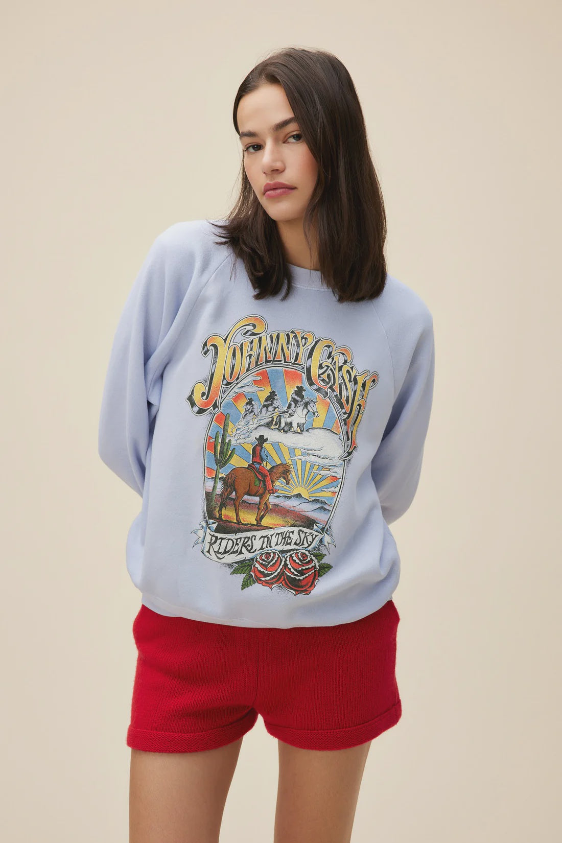 DayDreamer Johnny Cash Ghost Riders Vintage Sweatshirt Lav