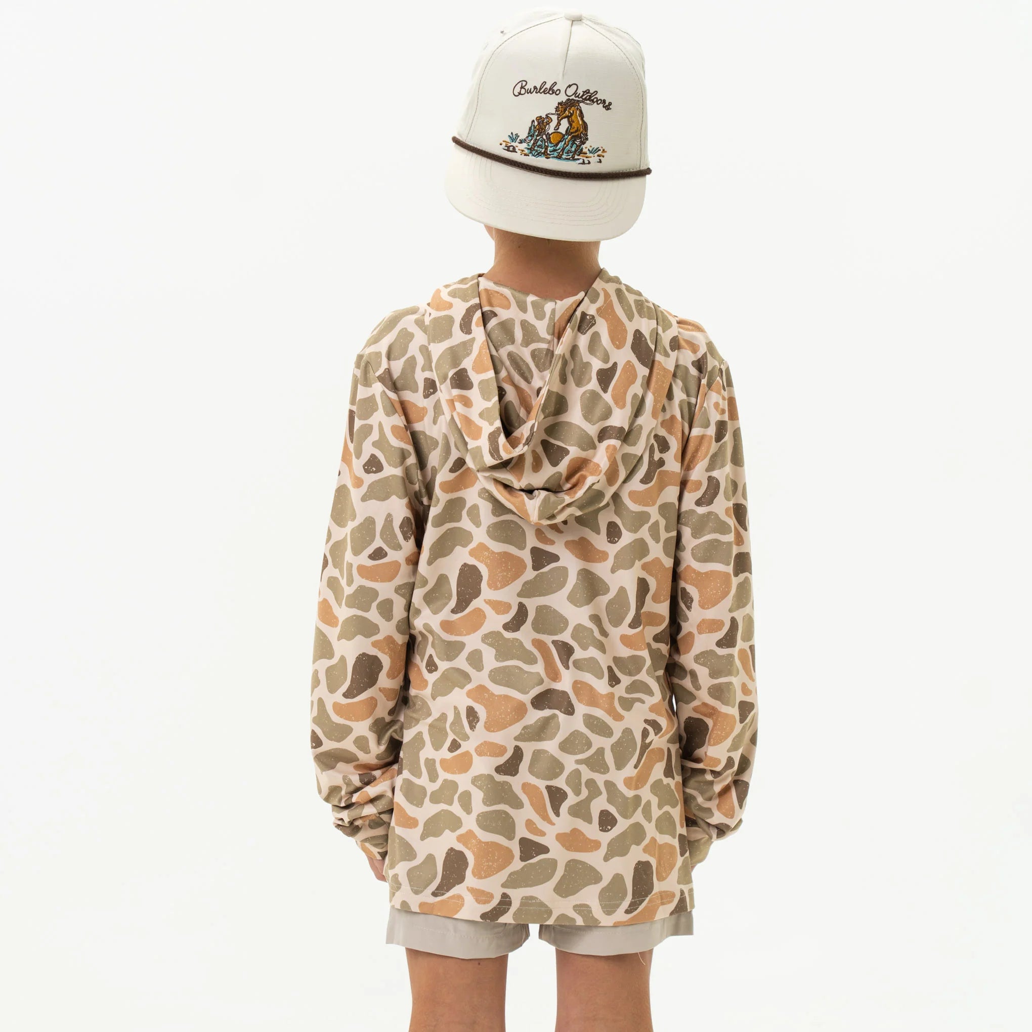 Burlebo Youth Venado Camo Performance Hoodie