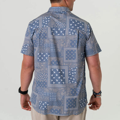 Burlebo Duck Paisley Performance Button Up