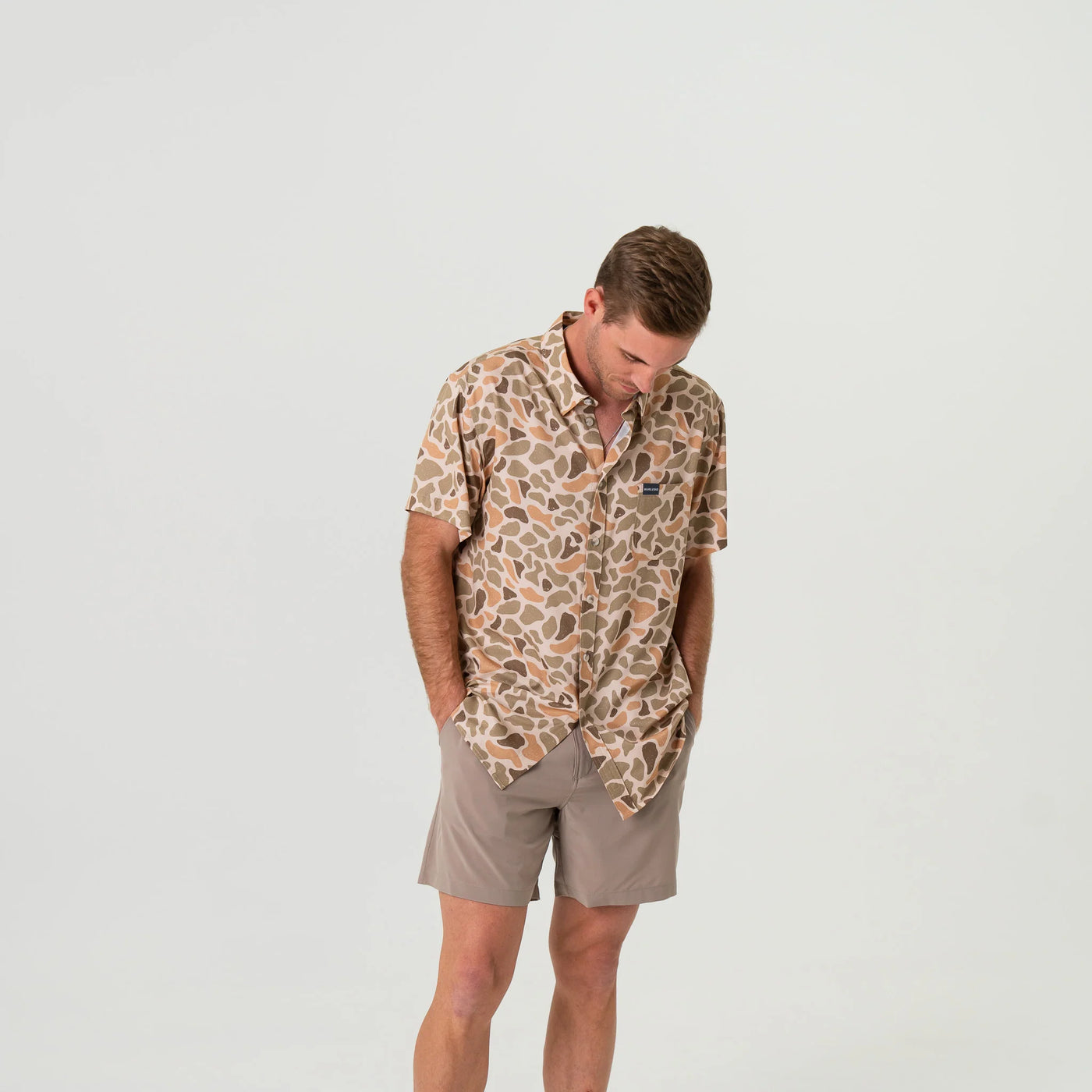 Burlebo Venado Camo Performance Button Up