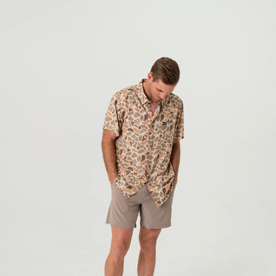 Burlebo Venado Camo Performance Button Up