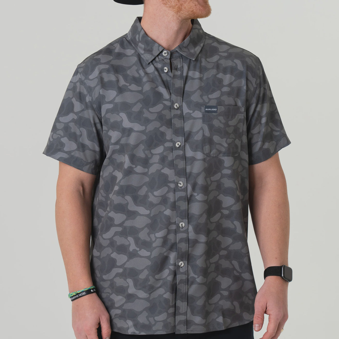 Burlebo Stone Camo Performance Button Up