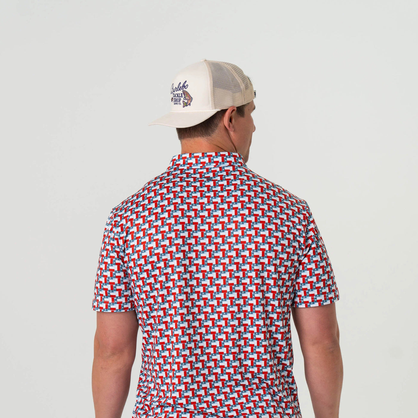 Burlebo Texas Flag Performance Polo