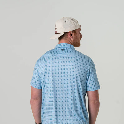 Burlebo Texas Light Blue Performance Polo
