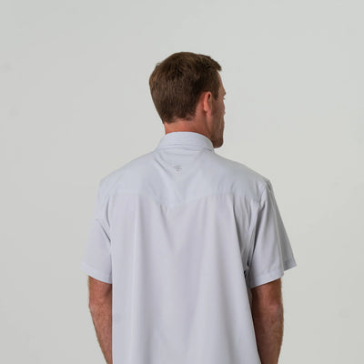 Burlebo Light Grey Performance Western Shirt