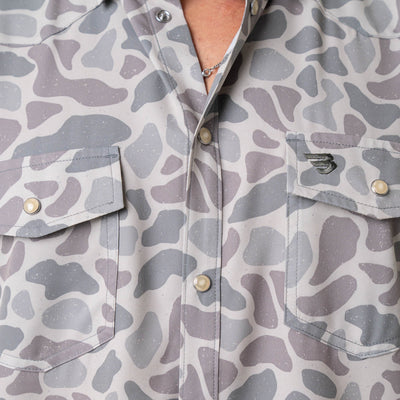 Burlebo Classic Deer Camo Performance Western Shirt