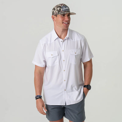 Burlebo White Performance Western Shirt