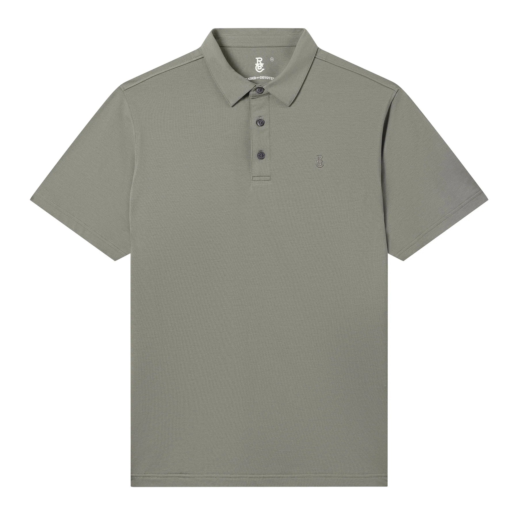 Raised By Coyotes Sage Cotton Blend Polo