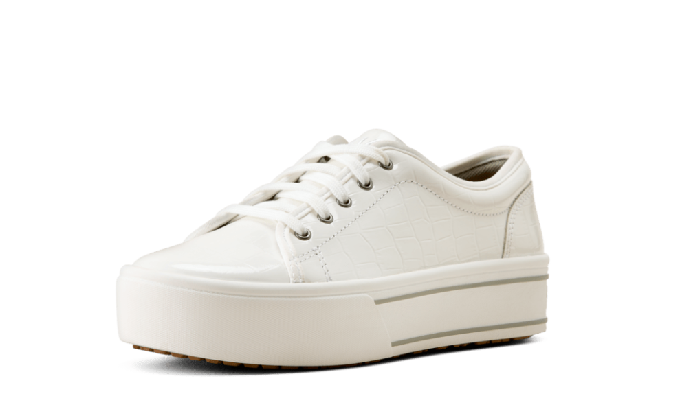 Ariat Skylar Shoe Patent White Croc Print 10080405