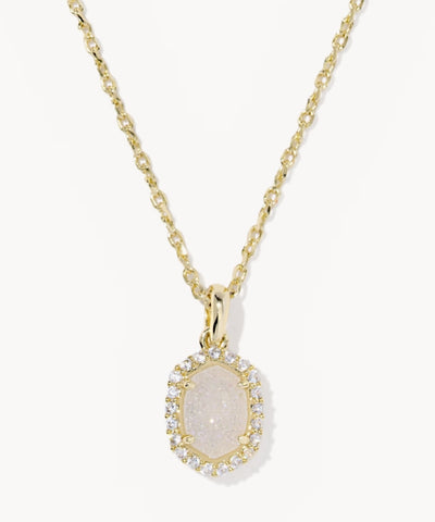 KS Daphne Crystal Frame Pendant Necklace