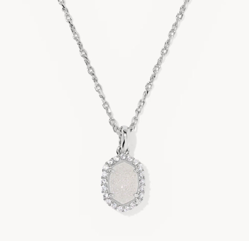 KS Daphne Crystal Frame Pendant Necklace