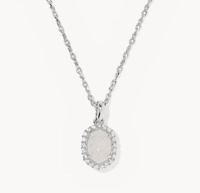 KS Daphne Crystal Frame Pendant Necklace