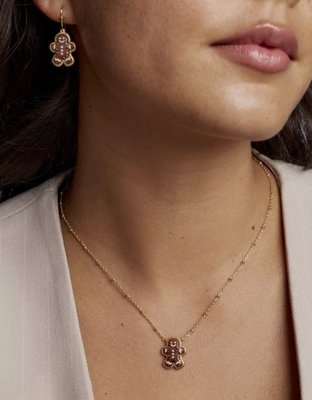KS Gingerbread Pendant Necklace