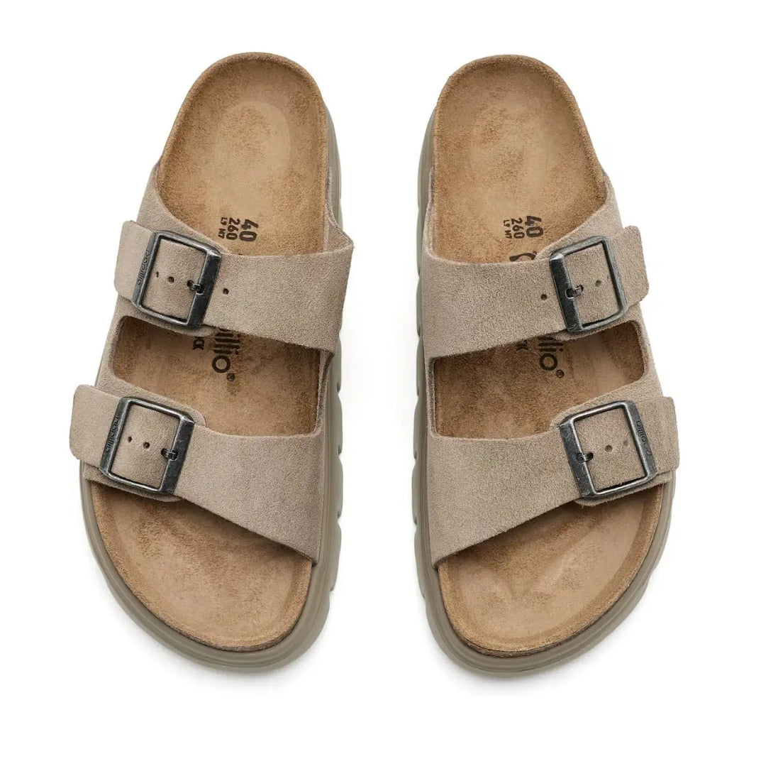 Birkenstock Arizona Chunky Suede Taupe Medium/Narrow